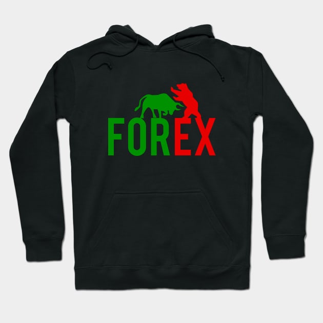 Bulls vs Bear Forex Trader Hoodie by cypryanus